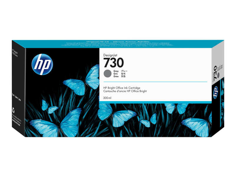 CARTUCHO ORIGINAL HP 730 Gris Cartucho de Tinta Original - P2V72A