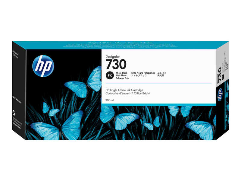 CARTUCHO ORIGINAL HP 730 Negro Photo Cartucho de Tinta Original - P2V73A