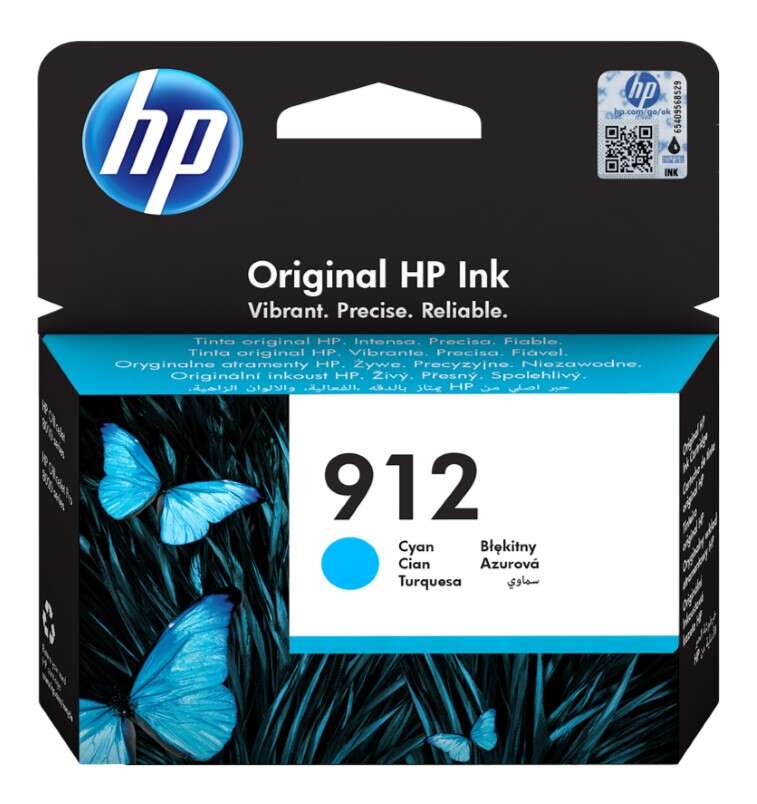 CARTUCHO ORIGINAL HP 912 Cyan Cartucho de Tinta Original - 3YL77AE