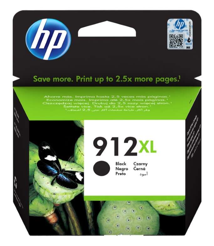 CARTUCHO ORIGINAL HP 912XL Negro Cartucho de Tinta Original - 3YL84AE