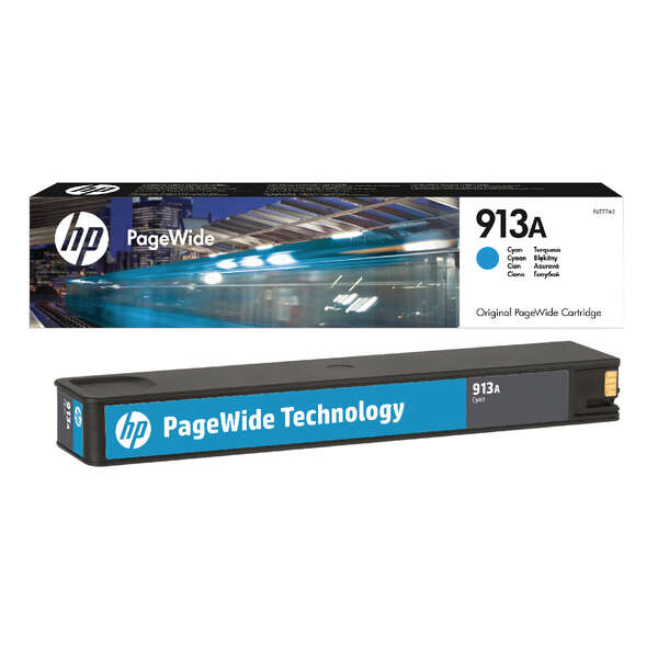 CARTUCHO ORIGINAL HP 913A Cyan Cartucho de Tinta Original - F6T77AE