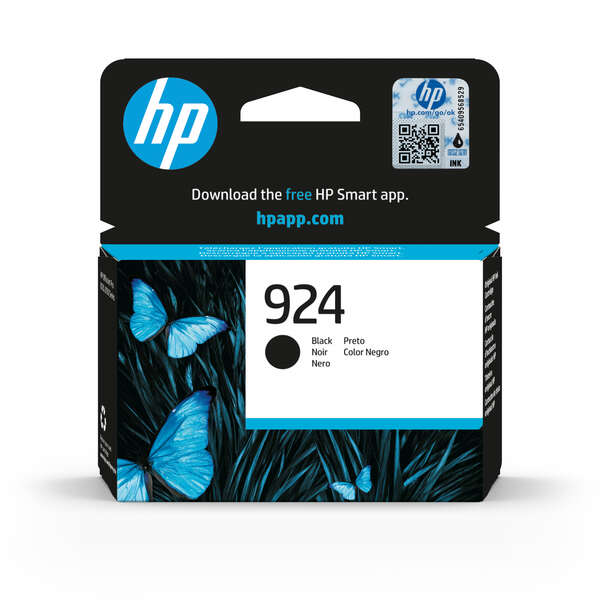 CARTUCHO ORIGINAL HP 924 Negro Cartucho de Tinta Original - 4K0U6NE