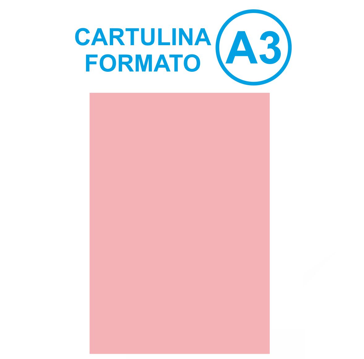 CARTULINA A3 297 x 420 MM ROSA 50H. - SPIALICANTE
