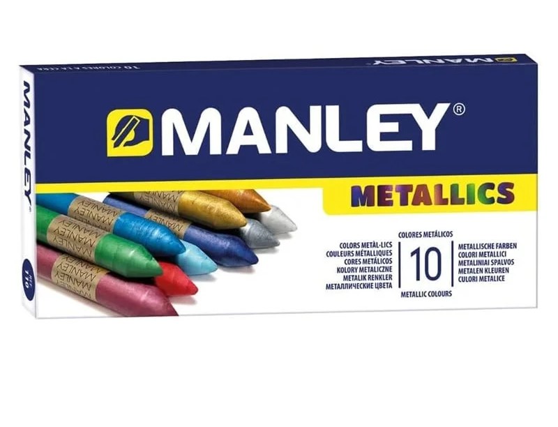 CERAS MANLEY ***PACK 10 COLORES METALICOS***