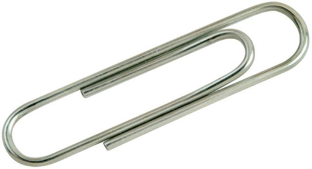 CLIPS LABIADOS NIQUELADOS Nº2 CAJA 100 UNIDADES