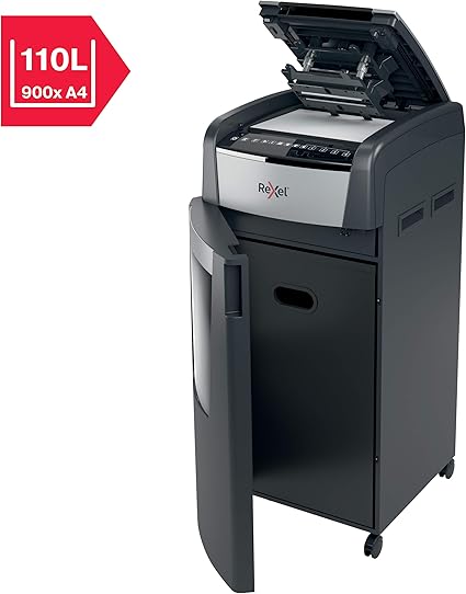 DESTRUCTORA REXEL 600X AUTOMATICA 600 HOJAS PAPELERA 110 LITROS DE 103X51X59CM REF: 2020600XEU