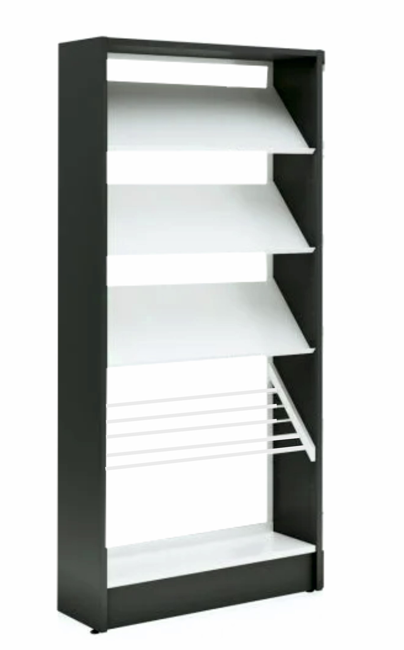 ESTANTERIA BIBLIOTECA EXPOSITORA DE LIBROS DE 200X90X35CM CON LEJAS METALICAS