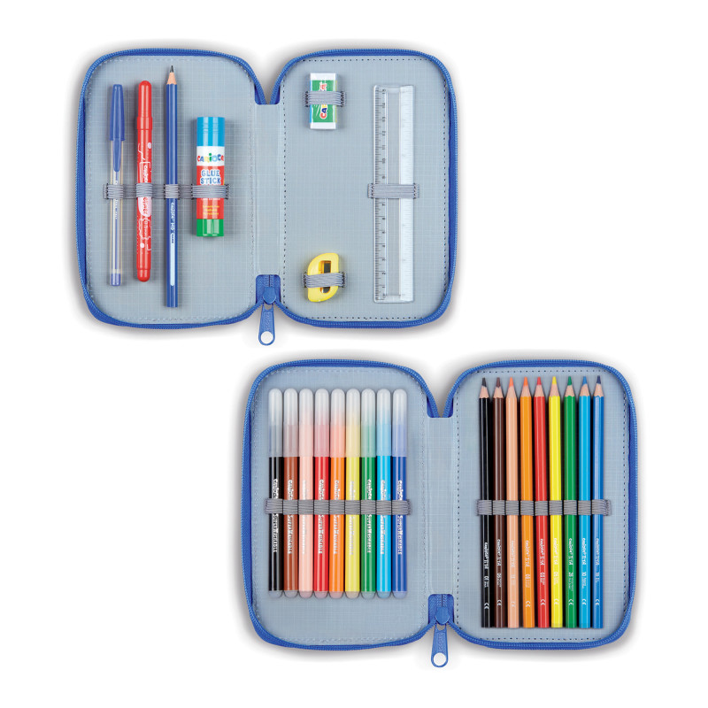 ESTUCHE DOS PISOS CON CREMALLERA CARIOCA COMPLETOS