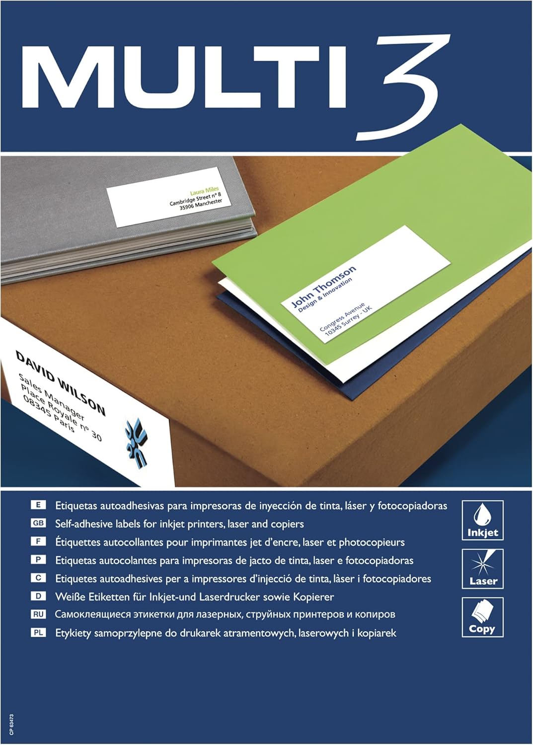 ETIQUETA MULTI3 210X99 100H REF: 12549