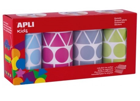 GOMETS APLI XL 27MM FIGURAS GEOMETRICAS COLORES VINTAGE