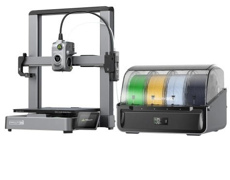 IMPRESORA 3D CREALITY HI ABIERTA + UNIDAD CFS 4 BOBINAS / AREA DE IMPRESION 26X26X30CM