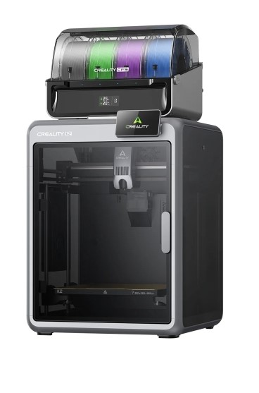 IMPRESORA 3D CREALITY ***K2*** CERRADA TAMAÑO IMPRESION 26X26X26CM + UNIDAD CFS 4 BOBINAS