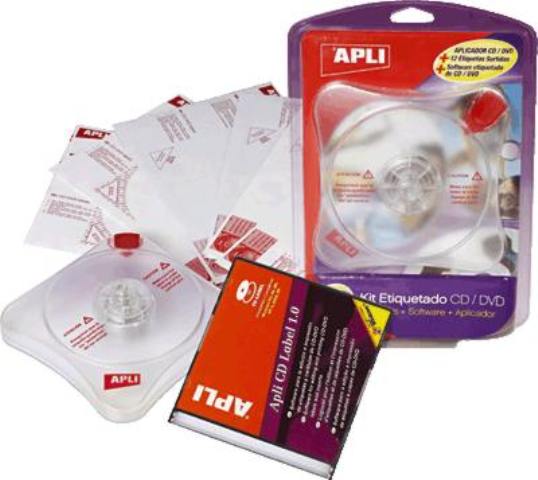 KIT ETIQUETADO CD/DVD APLI REF.10959