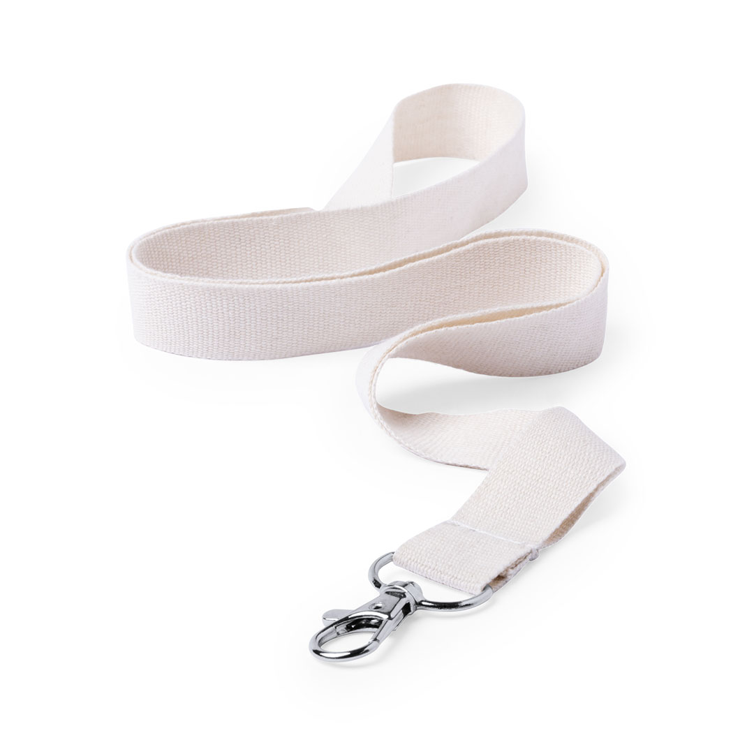 LANYARD DE ALGODON CON CIERRE METALICO