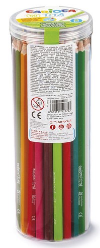 LAPICES DE COLORES ESCOLARES ***BOTE 50 COLORES SURTIDOS*** CARIOCA
