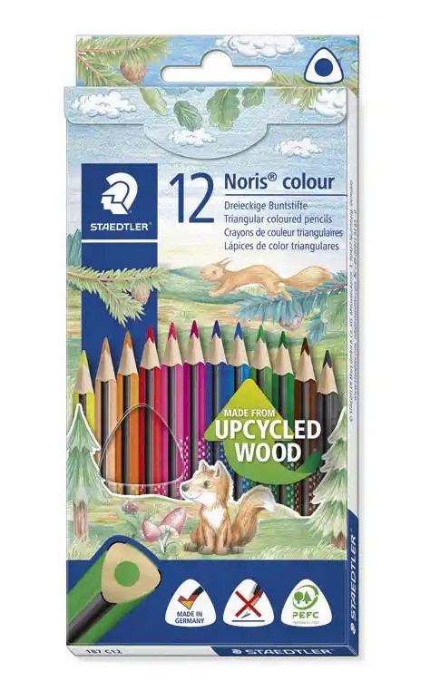 LAPICES DE COLORES STAEDTLER CAJA 12 COLORES ***TRIANGULAR***