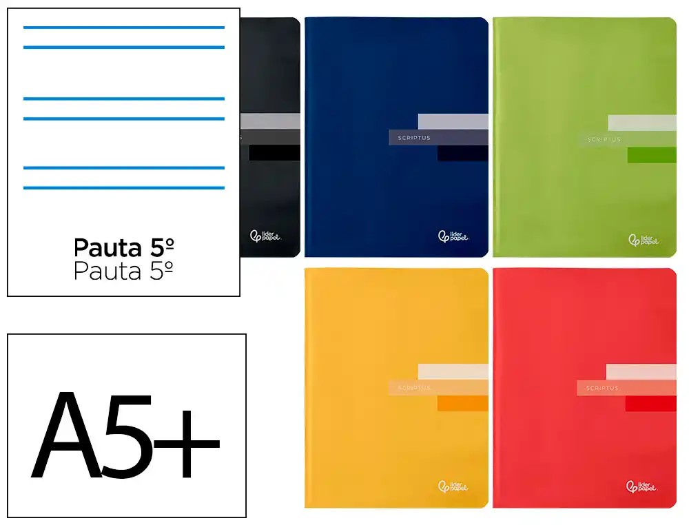 LIBRETA GRAPADA CUARTO MONTESSORI 5MM  48 HOJAS LIDERPAPEL REF. 63831