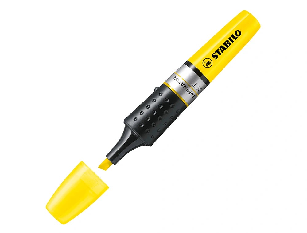 MARCADOR STABILO FLUOR. LUMINATOR AMARILLO 71/24