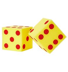 MAXIDADOS DE ESPUMA *** PUNTOS SET DE 2 DADOS 12X12CM ***