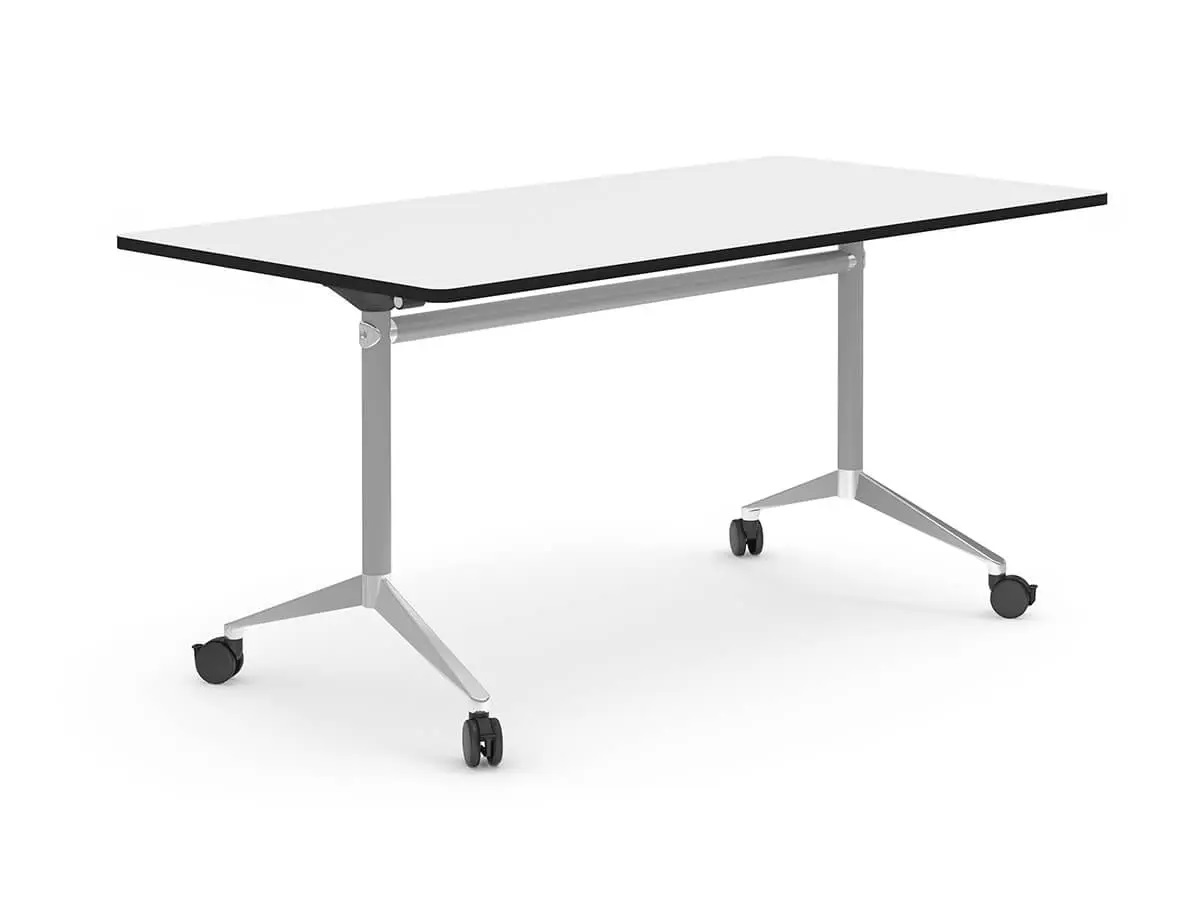 MESA PLEGABLE Y CON RUEDAS 160X80CM ALTURA 74CM - ALTURA ÚNICA 74CM REF: 2048R ALUFLOOP