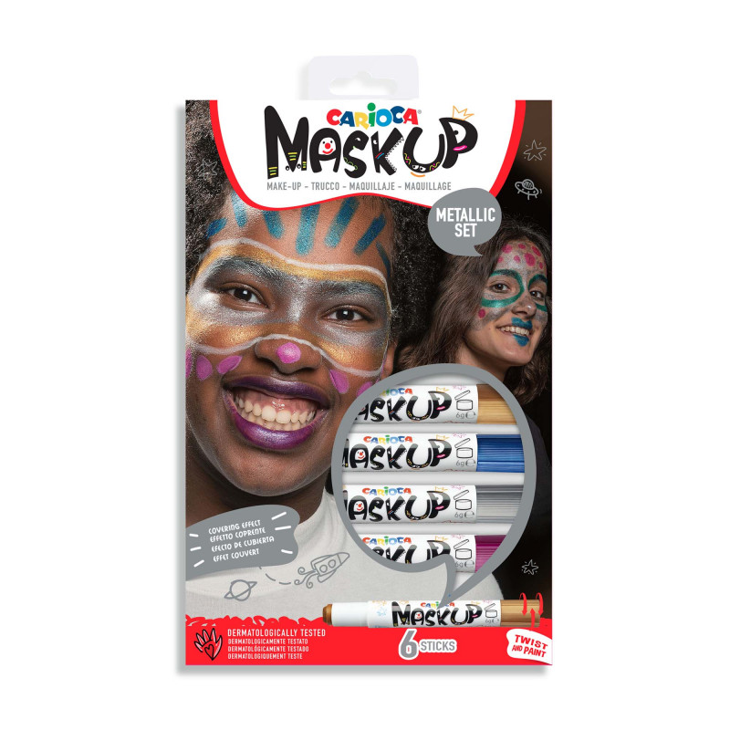 PACK ***6 COLORES METALICOS*** DE MAQUILLAJE CARIOCA