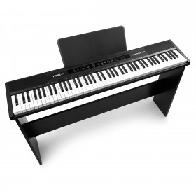 PACK MUEBLE + PIANO DIGITAL PROFESIONAL MAX RHAPSODYDP88 DE 88 TECLAS /