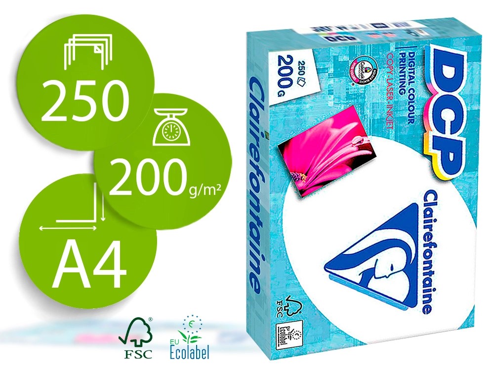 PAPEL FOTOCOPIADORA IMPRESORAS ***200 GRAMOS*** DIN A4 PAQUETE 250 HOJAS