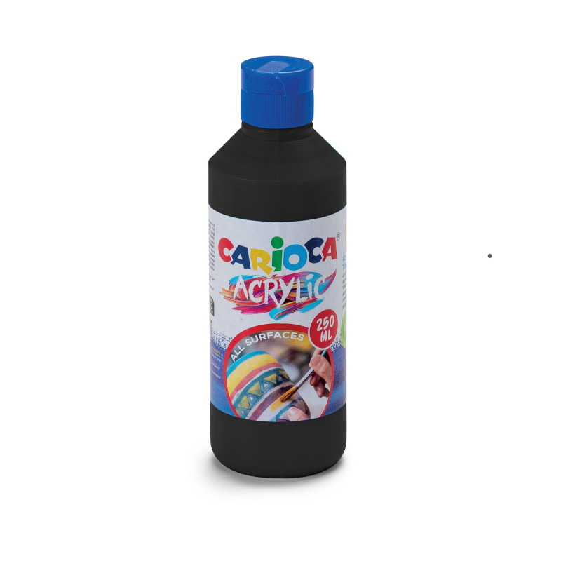 PINTURA **ACRILICA NEGRO*** CARIOCA 250ML