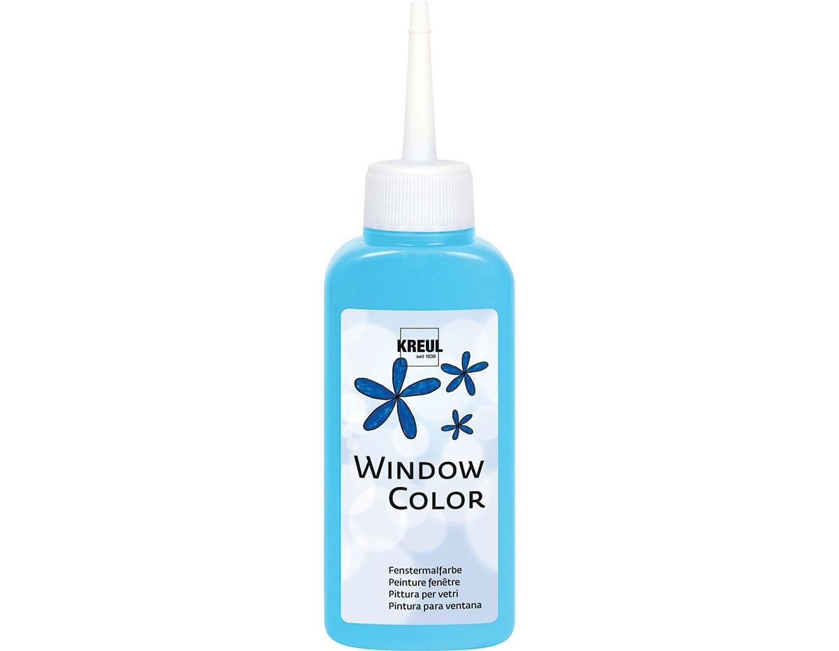 PINTURA VIDRIO WINDOW PARA DECORAR Y CREAR FIGURAS 3D ***AZUL*** 80ML