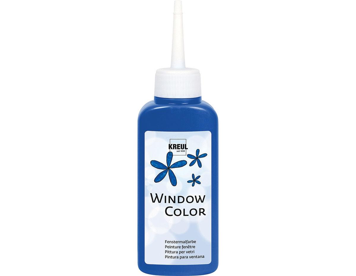 PINTURA VIDRIO WINDOW PARA DECORAR Y CREAR FIGURAS 3D ***AZUL OSCURO*** 80ML