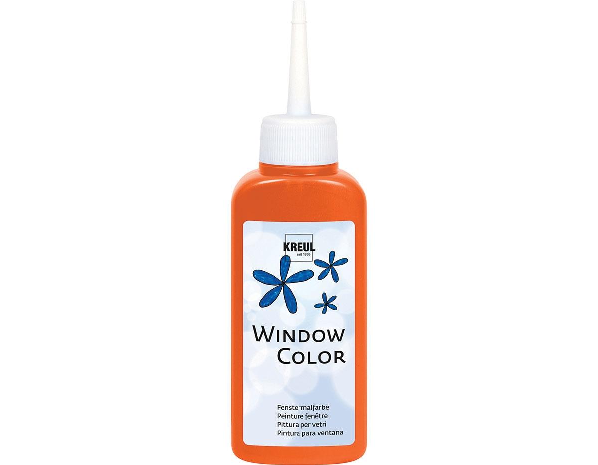 PINTURA VIDRIO WINDOW PARA DECORAR Y CREAR FIGURAS 3D ***NARANJA*** 80ML