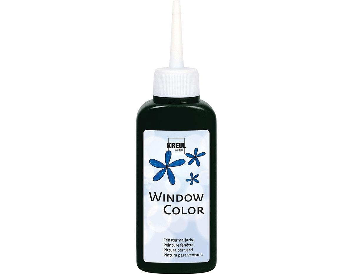 PINTURA VIDRIO WINDOW PARA DECORAR Y CREAR FIGURAS 3D ***NEGRO*** 80ML