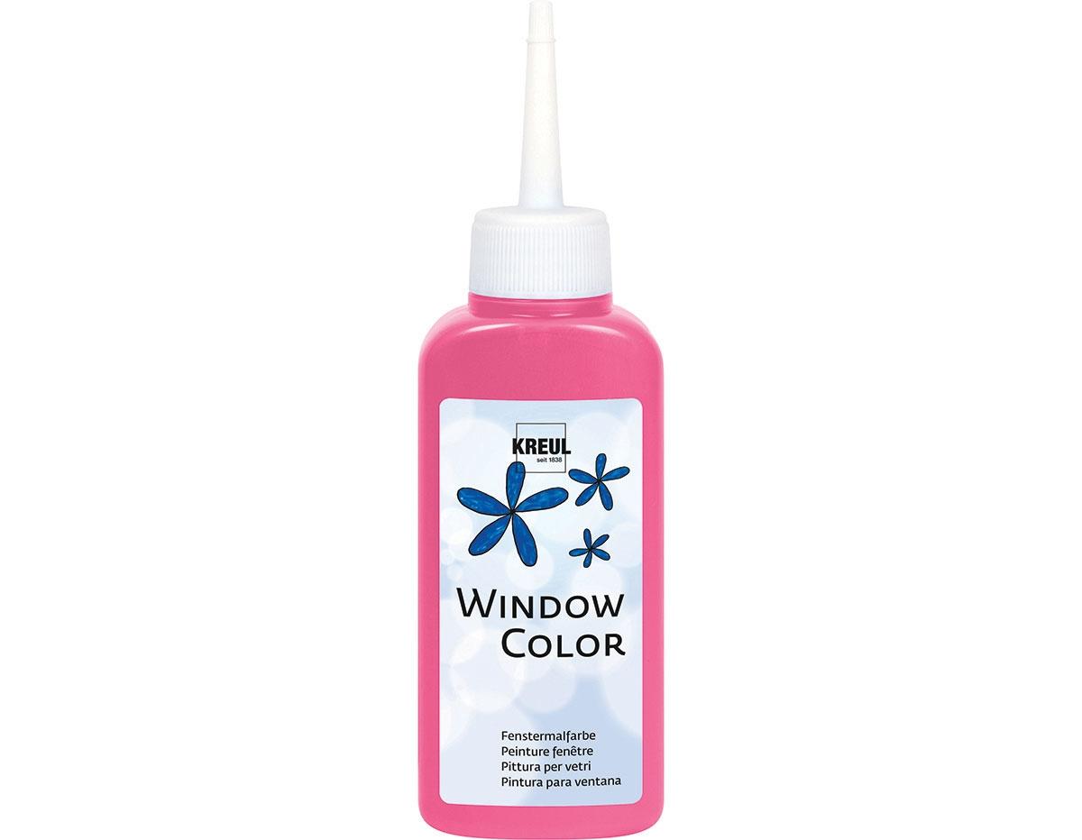 PINTURA VIDRIO WINDOW PARA DECORAR Y CREAR FIGURAS 3D ***ROSA*** 80ML