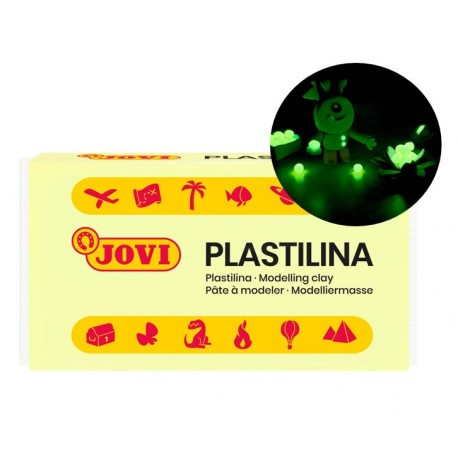 PLASTILINA FOSFORESCENTE BARRA DE 50 GRAMOS JOVI