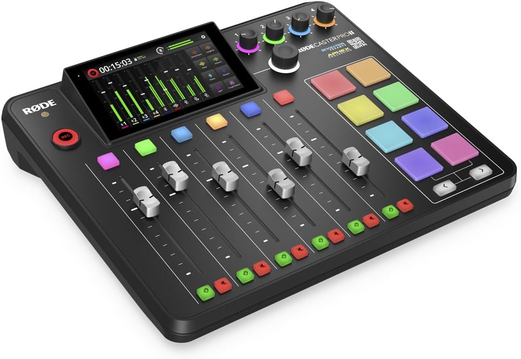 PODCAST RODE ***RODECASTER PRO II*** MESA MEZCLAS DE 9 CANALES