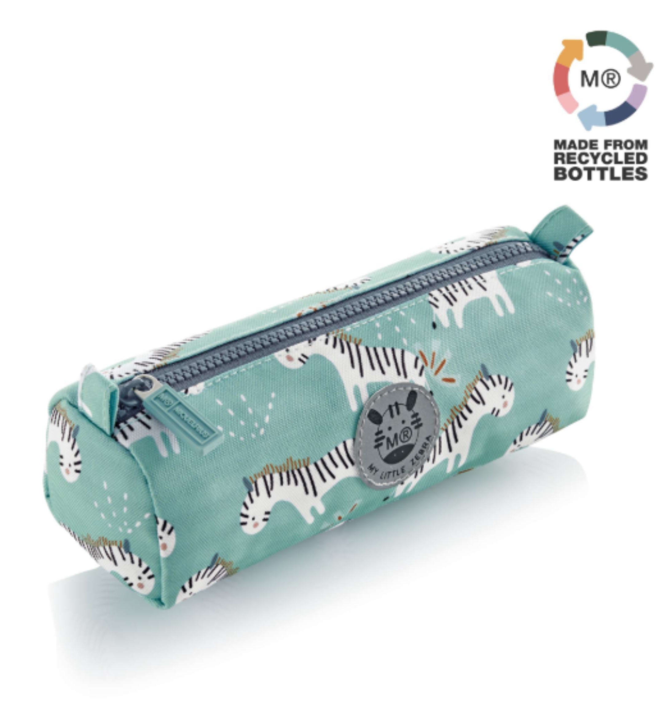 PORTATODO REDONDO CREMALLERA DISEÑO CEBRA TAMAÑO 206X60X75MM