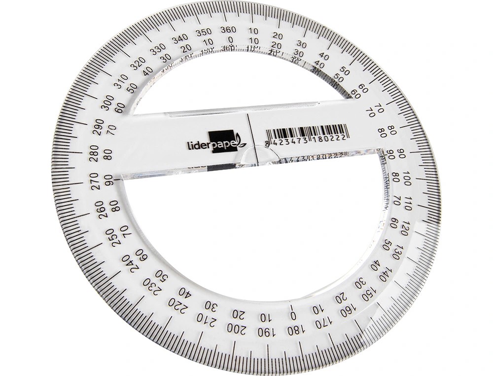 REGLA CIRCULO PLASTICO DE 10CM DIAMETRO