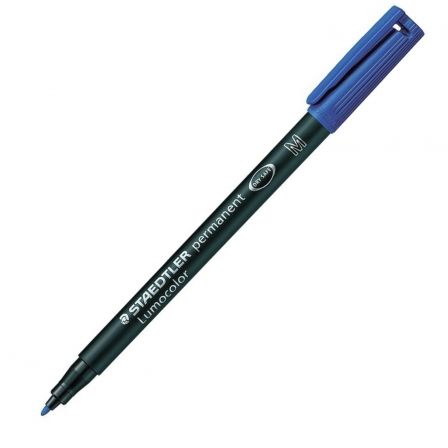 ROTULADOR LUMOCOLOR STAEDTLER PERMANENTE 317-3 AZUL 0.8MM