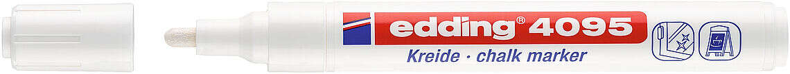 ROTULADOR ***PARA PIZARRA/CRISTAL EDDING 4095 PUNTA 2-3MM*** COLOR BLANCO