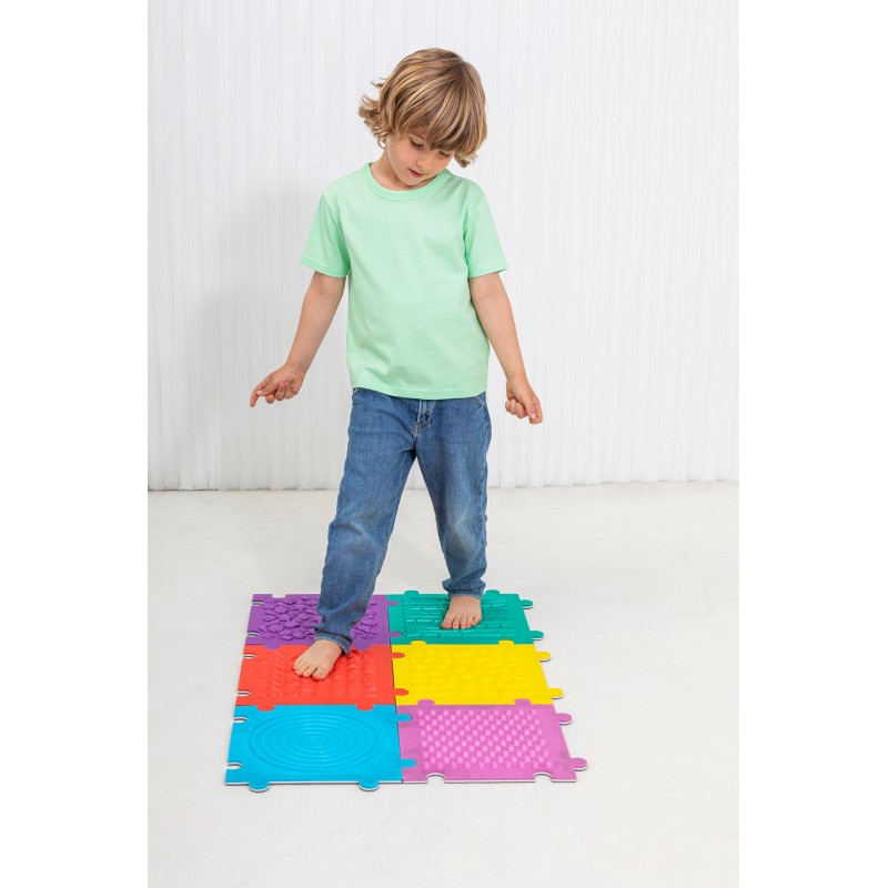 SET 6 SUELO PUEZZLESENSORIALES TACTIL  DE 30X30X1.2CM