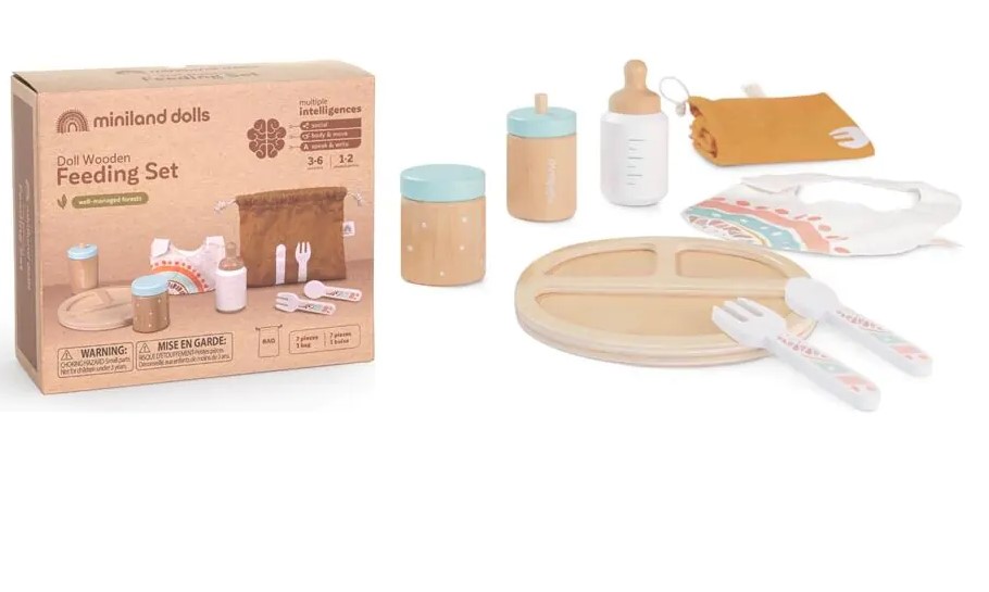 SET ALIMENTACION BEBE FABRICADO EN MADERA FSC100%