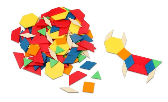 SET BLOQUES LOGICOS PLASTICO 250 PIEZAS