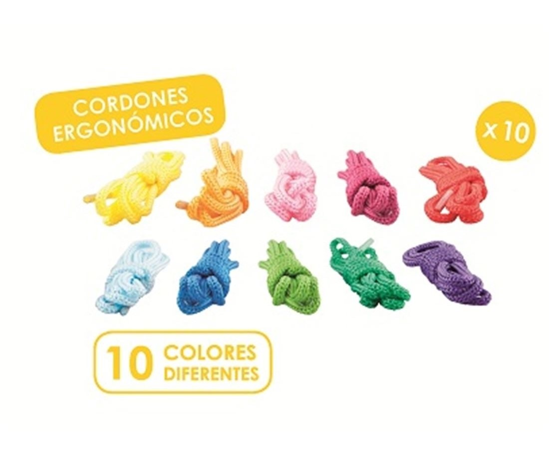 SET DE 10 CORDONES DE 1 METRO COLORES SURTIDOS