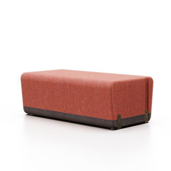 SOFA ESCOLAR KALIN RECTANGLE "COLOR TERRRACOTA"