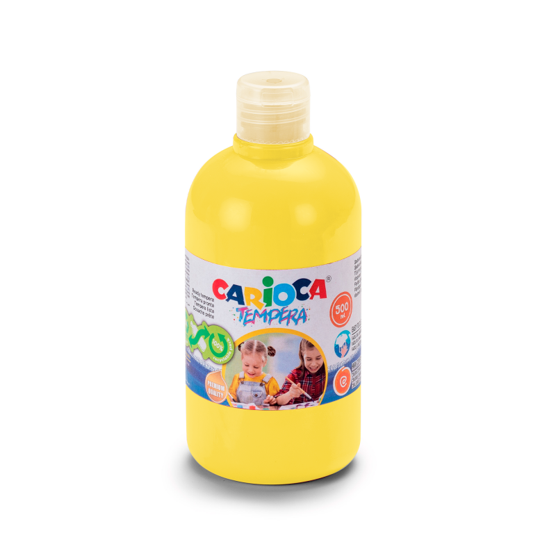 TEMPERA LIQUIDA ESCOLAR CARIOCA AMARILLO 500ML