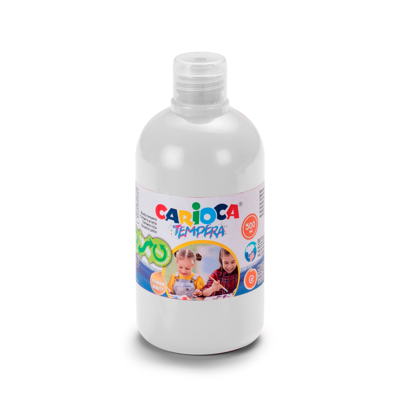 TEMPERA LIQUIDA ESCOLAR CARIOCA BLANCO 500ML