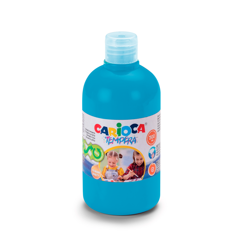 TEMPERA LIQUIDA ESCOLAR CARIOCA CYAN 500ML