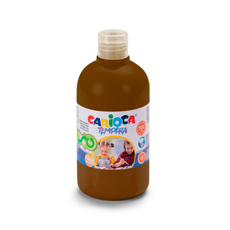 TEMPERA LIQUIDA ESCOLAR CARIOCA MARRON 500ML
