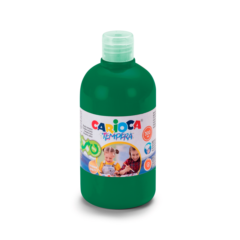 TEMPERA LIQUIDA ESCOLAR CARIOCA ***VERDE OSCURO*** 500ML