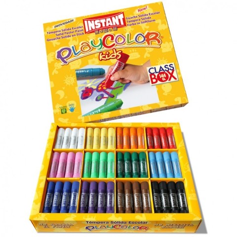 TEMPERA SOLIDA PLAYCOLOR INSTANT KIDS CLASS-BOX 144 UDS REF. 10901